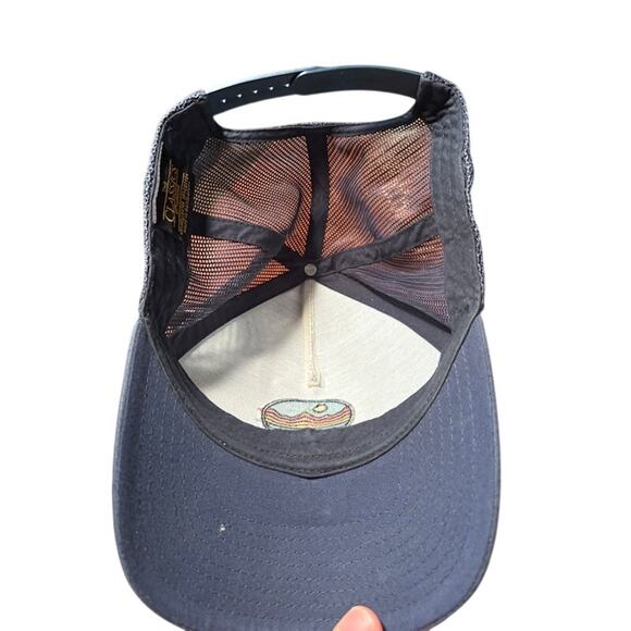 The Classics Mountain Sunrise Sunset snapback Dad Hat Trucker Navy Blue Mesh - Picture 5 of 6